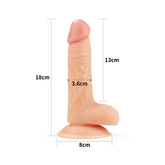 Lovetoy 7 Inch Ultra Soft Dude Dildo Realistic Silicone > Realistic Dildos and Vibes > Realistic Dildos